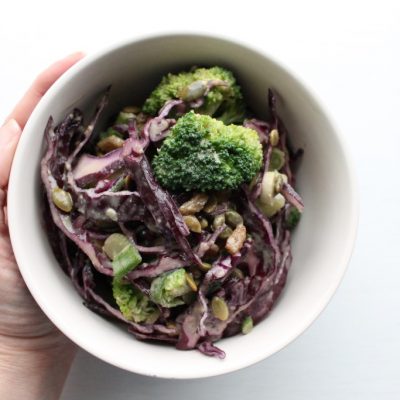 Glowing Detox Salad with Creamy Pumpkin Seed Dressing