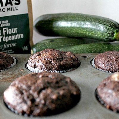 Double Chocolate Zucchini Muffins