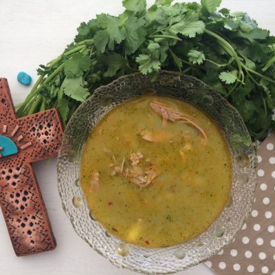 Healthy Poblano Chili and Bean Soup
